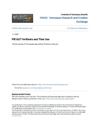 PB1637 Fertilizers and Their Use
