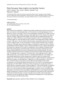 Platy Pyroxene: New Insights Into Spinifex Texture Jack R