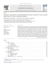 Automatic Reconstruction of As-Built Building Information Models from Laser-Scanned Point Clouds: a Review of Related Techniques