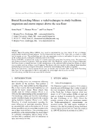 Burial Recording Mines: a Valid Technique to Study Bedform Migration and Storm Impact Above the Sea-Floor