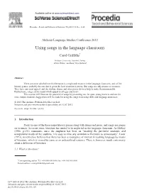 Using Songs in the Language Classroom