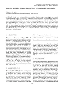 Modelling Gelifluction Processes: the Significance of Frost Heave and Slope Gradient