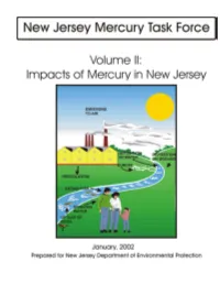 New Jersey Mercury Task Force Report Volume II Exposure and Impacts