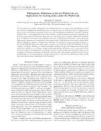 Phylogenetic Definitions in the Pre-Phylocode Era; Implications for Naming Clades Under the Phylocode