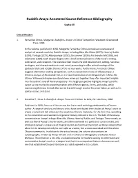 Rudolfo Anaya Annotated Source Reference Bibliography