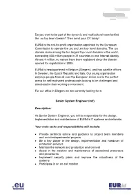 Senior System Engineer (M/F)