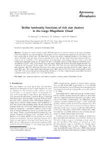 Stellar Luminosity Functions of Rich Star Clusters in the Large Magellanic Cloud