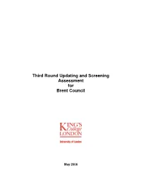 Third Round Updating and Screening Assessment for Brent Council
