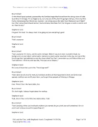 This Transcript Was Exported on Oct 26, 2020 - View Latest Version Here