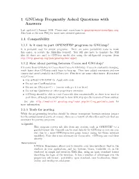 1 Gnustep Frequently Asked Questions with Answers