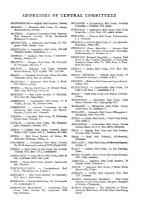 Addresses of Central Committees