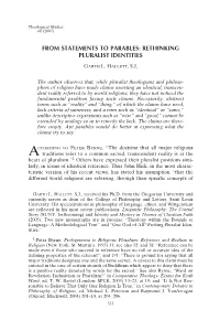From Statements to Parables: Rethinking Pluralist Identities