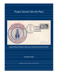 Project Gemini Sets the Pace
