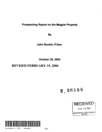 Prosp Rpt Magpie Prop