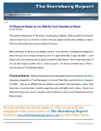 Reach Media Decision Makers Who Read and Are Engaged with Every Issue of the Sternberg Report