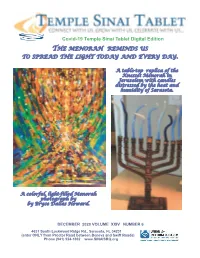 The Menorah Reminds Us to Spread the Light Today and Every Day