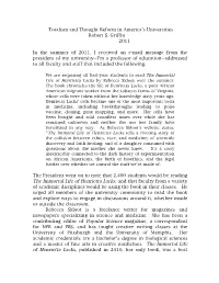 Totalism and Thought Reform in America's Universities Robert S. Griffin 2011 in the Summer of 2011, I Received an E-Mail Message