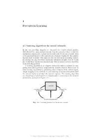 4 Perceptron Learning