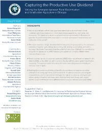 Capturing the Productive Use Dividend C I O N