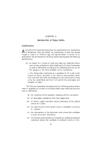 CHAPTER—3 Membership of Rajya Sabha