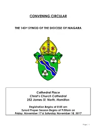 Convening Circular