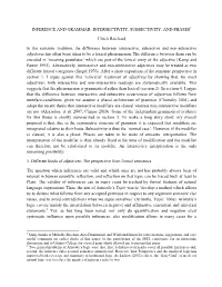 Inference and Grammar: Intersectivity, Subsectivity, and Phases1