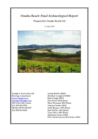 Omaha Beach: Final Archaeological Report