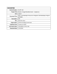 PAL-3, Paleontological Resources Mitigation And