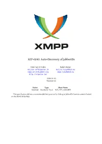 XEP-0240: Auto-Discovery of Jabberids