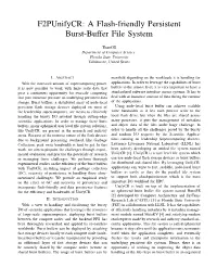 F2punifycr: a Flash-Friendly Persistent Burst-Buffer File System