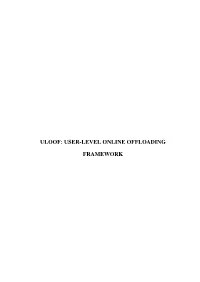 User-Level Online Offloading Framework
