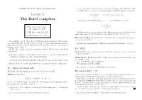 Lecture 2 the Borel Σ-Algebra