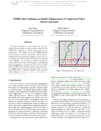 NTIRE 2021 Challenge on Quality Enhancement of Compressed Video: Dataset and Study