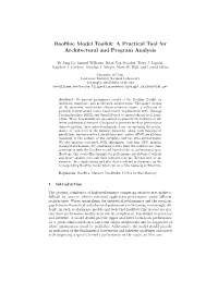 Roofline Model Toolkit: a Practical Tool for Architectural and Program