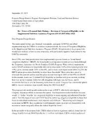 September 20, 2019 Program Design Branch, Program