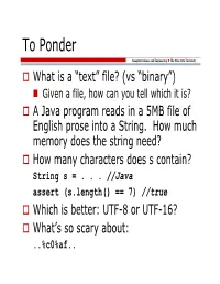 Unicode and UTF-8