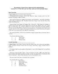 Unknown Birth and Death Dates; Married 23 Or 25 Feb 1821) and Ann Peter (Unknown Birth and Death Dates)
