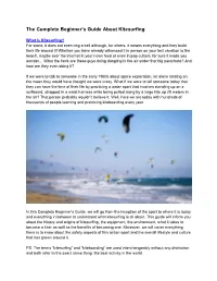Beginners Guide to Kite Boarding