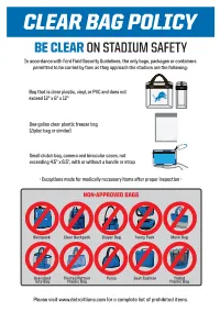 Clear Bag Policy