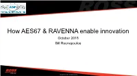 How AES67 & RAVENNA Enables Innovation