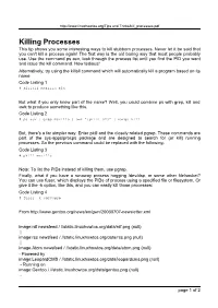 Killing Processes This Tip Shows You Some Interesting Ways to Kill Stubborn Processes
