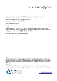 Metrical Diophantine Approximation for Quaternions