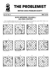 The Problemist British Chess Problem Society