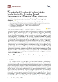 Theoretical and Experimental Insights Into the Mechanism for Gas Separation Through Nanochannels in 2D Laminar Mxene Membranes