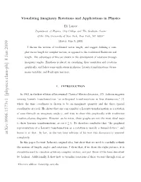 Arxiv:0906.1573V1 [Physics.Class-Ph] 8 Jun 2009 Oso Oet Rnfrain,A Cos As Transformations, Gra Lorentz These Show Notes, to He As However, Diagrams