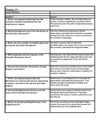 Chapter 21 Lesson Reviews