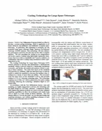 Cooling Technology for Large Space Telescopes