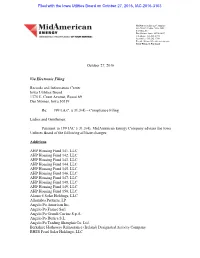 Filed with the Iowa Utilities Board on October 27, 2016, IAC-2016-3103