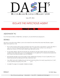 Isolate the Infectious Agent