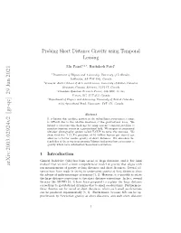 Probing Gravity at Short Distances Using Time Lens